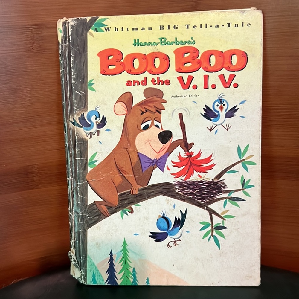Hanna-Barbera’s Boo Boo and the V.I.V Hardcover Book & Yogi Bear Plush, VINTAGE - Picture 8 of 16